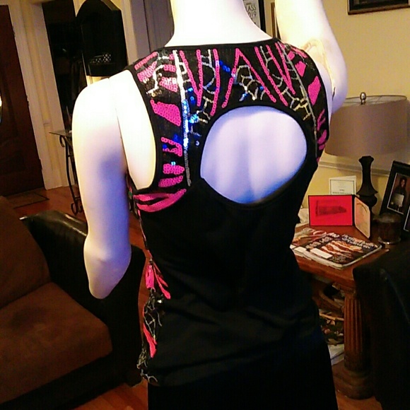 2B bebe ladies sequined top - Picture 3 of 8